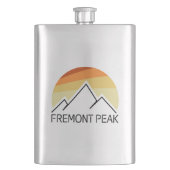 Fremont Peak Wyoming Retro Flacon (Voorkant)