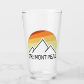 Fremont Peak Wyoming Retro Glas (Voorkant)