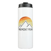 Fremont Peak Wyoming Retro Thermosbeker (Voorkant)