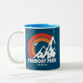 Fremont Peak Wyoming Sun Eagle Tweekleurige Koffiemok (Links)