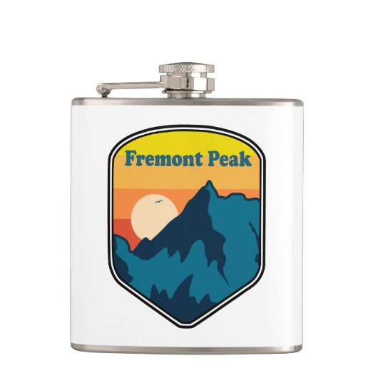 Fremont Peak Wyoming Zonsopgang Heupfles (Voorkant)