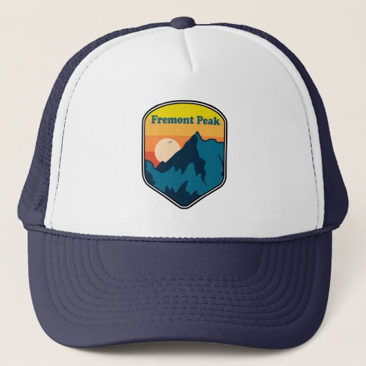 Fremont Peak Wyoming Zonsopgang Trucker Pet (Voorkant)