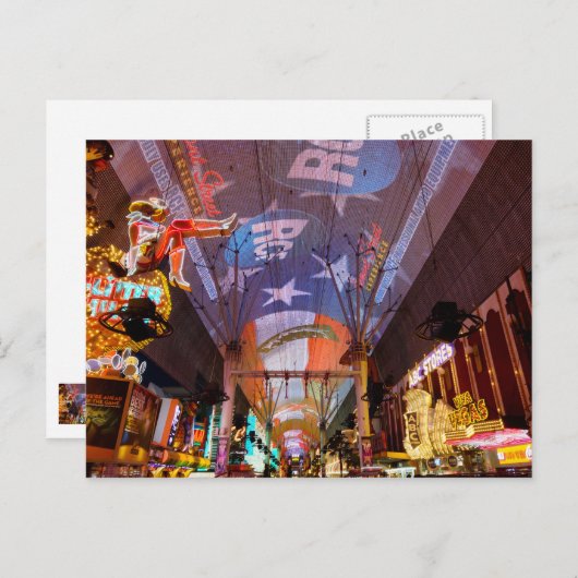 Fremont Street Experience Briefkaart (Voorkant / Achterkant)