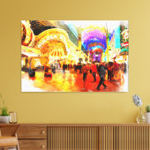 Fremont Street Experience Las Vegas Canvas Print (Insitu (Woonkamer))