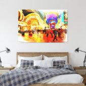 Fremont Street Experience Las Vegas Canvas Print (Insitu (Slaapkamer))