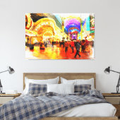 Fremont Street Experience Las Vegas Canvas Print (Insitu (Slaapkamer))