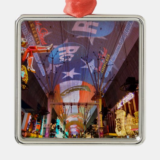 Fremont Street Experience Metalen Ornament (Voorkant)