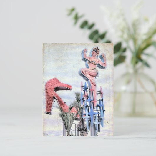 Fremont Street Las Vegas Nevada Briefkaart (Staand voorkant)