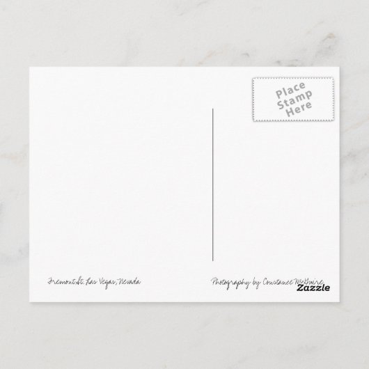 Fremont Street Las Vegas Nevada Briefkaart (Achterkant)