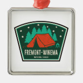 Fremont-Winema National Forest Camping Metalen Ornament (Voorkant)