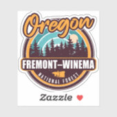 Fremont-Winema National Forest Oregon Sticker (Vel)