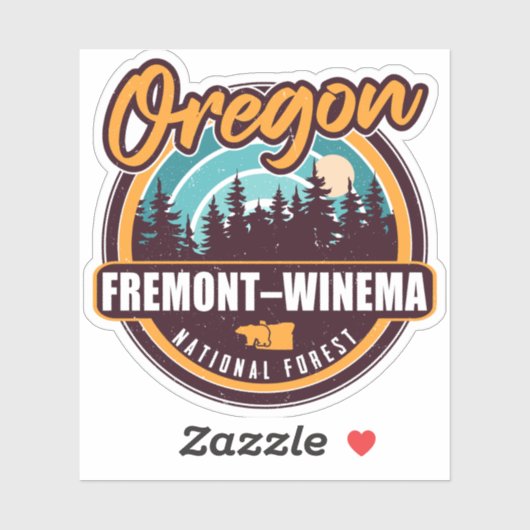 Fremont-Winema National Forest Oregon Sticker (Vel)