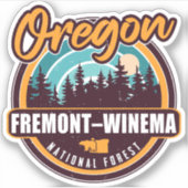 Fremont-Winema National Forest Oregon Sticker (Voorkant)