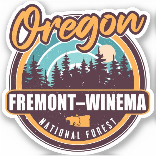 Fremont-Winema National Forest Oregon Sticker (Voorkant)