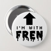 FREN badge Ronde Button 4,0 Cm (Voorkant /achterkant)