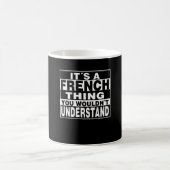 FRENCH Achternaam - Gepersonaliseerd cadeau Koffiemok (Center)