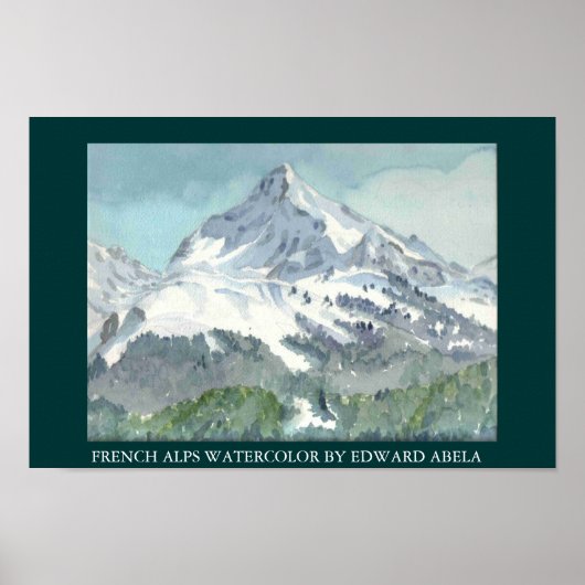 FRENCH ALPS POSTER (Voorkant)