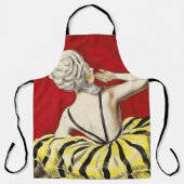 French art nouveau beauty Creme de Luzy advertisem Schort (Voorkant)