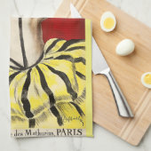 French art nouveau beauty Creme de Luzy advertisem Theedoek (Quarter Fold)