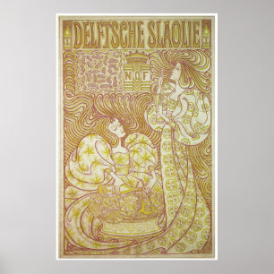 French Art Nouveau Posters - Delftsche Slaolie