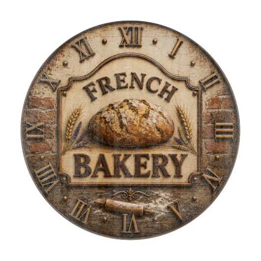 French Bakery Artisan Bread Bread Lover Gift Snijplank (Voorkant)
