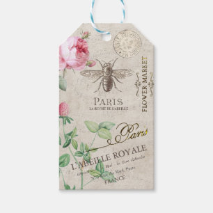 French Bee en Flower Gepersonaliseerde Apiary Honi Cadeaulabel