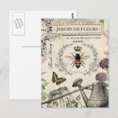 FRENCH BEE GARDEN BRIEFKAART (Voorkant / Achterkant)