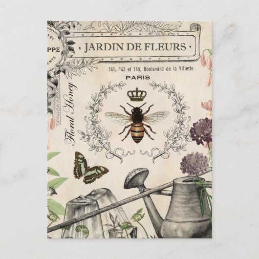 FRENCH BEE GARDEN BRIEFKAART (Voorkant)