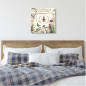 FRENCH BEE GARDEN CANVAS AFDRUK (Insitu (Slaapkamer))