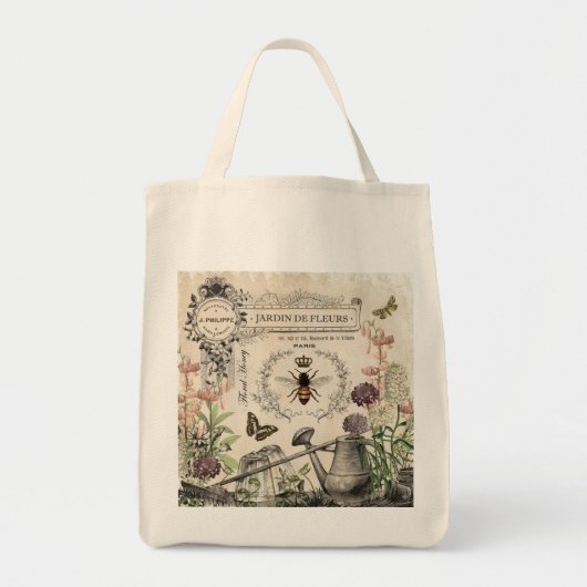 FRENCH BEE GARDEN TOTE BAG (Voorkant)