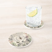 FRENCH BEE GARDEN ZANDSTEEN ONDERZETTER (Zijkant)