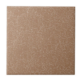French Beige Tan Brown Crackle Glaze Solid Colour Tegeltje