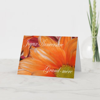 French Birthday Card For Grandmother Kaart