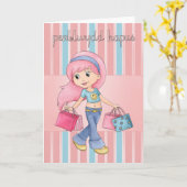French Birthday Card Kaart (Gele Bloem)