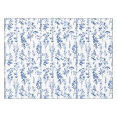 French Blue Garden Wildflowers Patroon Tafelkleed (Voorkant (Horizontaal))