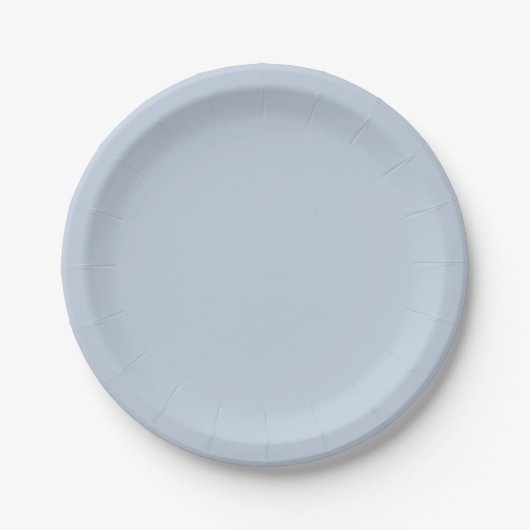 French Blue Paper Plates Papieren Bordje (Voorkant)