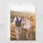 French Blue Pastoral Countryside Save the Date Kaart (Achterkant)