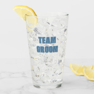 French Blue Team Bruidegom Jongensavond Glas