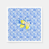 French Blue Tiles, Ciao Baby, Lemons  Servet (Voorkant)