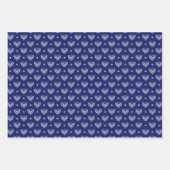 French Blue Trio 1 Geometrische set van wikkelpapi Inpakpapier Vel (Voorkant 2)