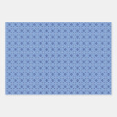 French Blue Trio 1 Geometrische set van wikkelpapi Inpakpapier Vel (Voorkant)