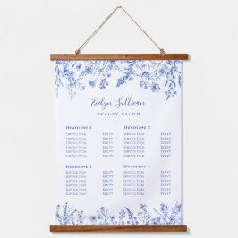 French Blue Wildflowers Prijslijst Hangend Wandkleed