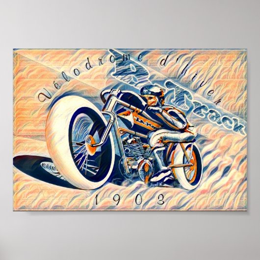 FRENCH BOARD TRACK MOTO POSTER (Voorkant)