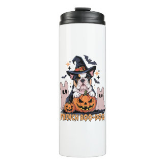 French Boo Dog Cute Frenchie Halloween Ghost Dog T Thermosbeker