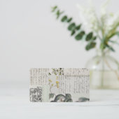 French Botanical Calling Cards Visitekaartje (Staand voorkant)