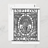 French Boulanger Bakery Briefkaart (Voorkant / Achterkant)