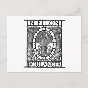 French Boulanger Bakery Briefkaart