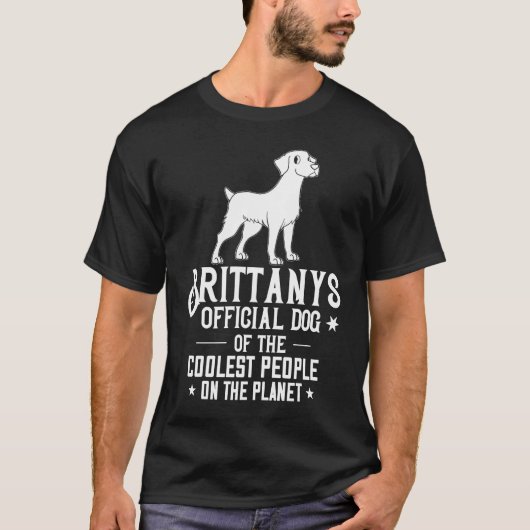French Brittany Spaniel Puppies Owner Lover T-shirt (Voorkant)
