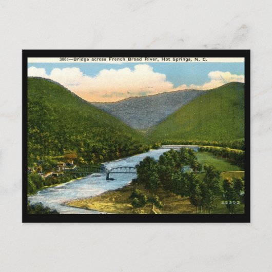 French Broad River, Hot Springs, NC Briefkaart (Voorkant)