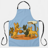French Bull Dogs playing basketball. Schort (Voorkant)